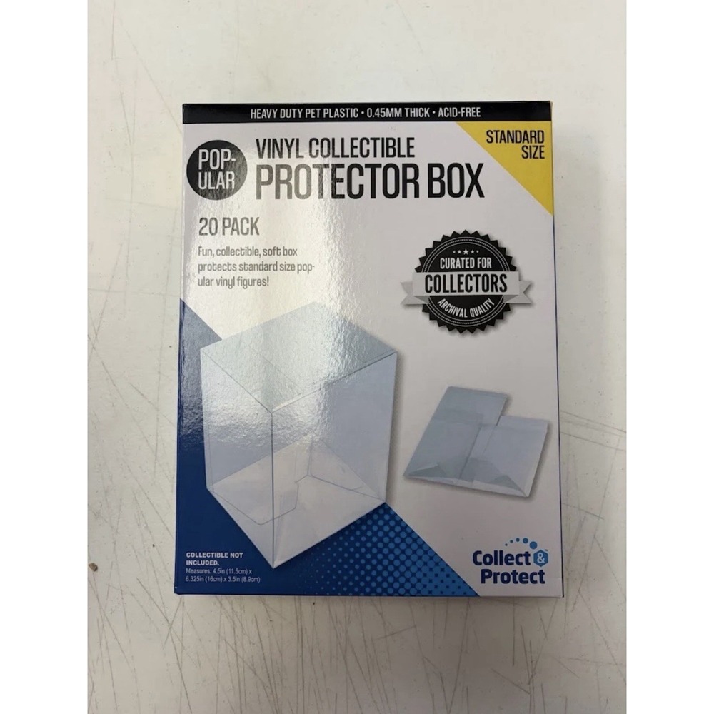 Entertainment Earth Vinyl Collectible Collapsible Protector Box, 20-Pack New